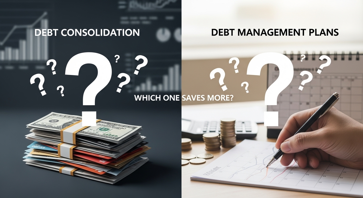 Debt Consolidation vs Debt Management Plans 2026